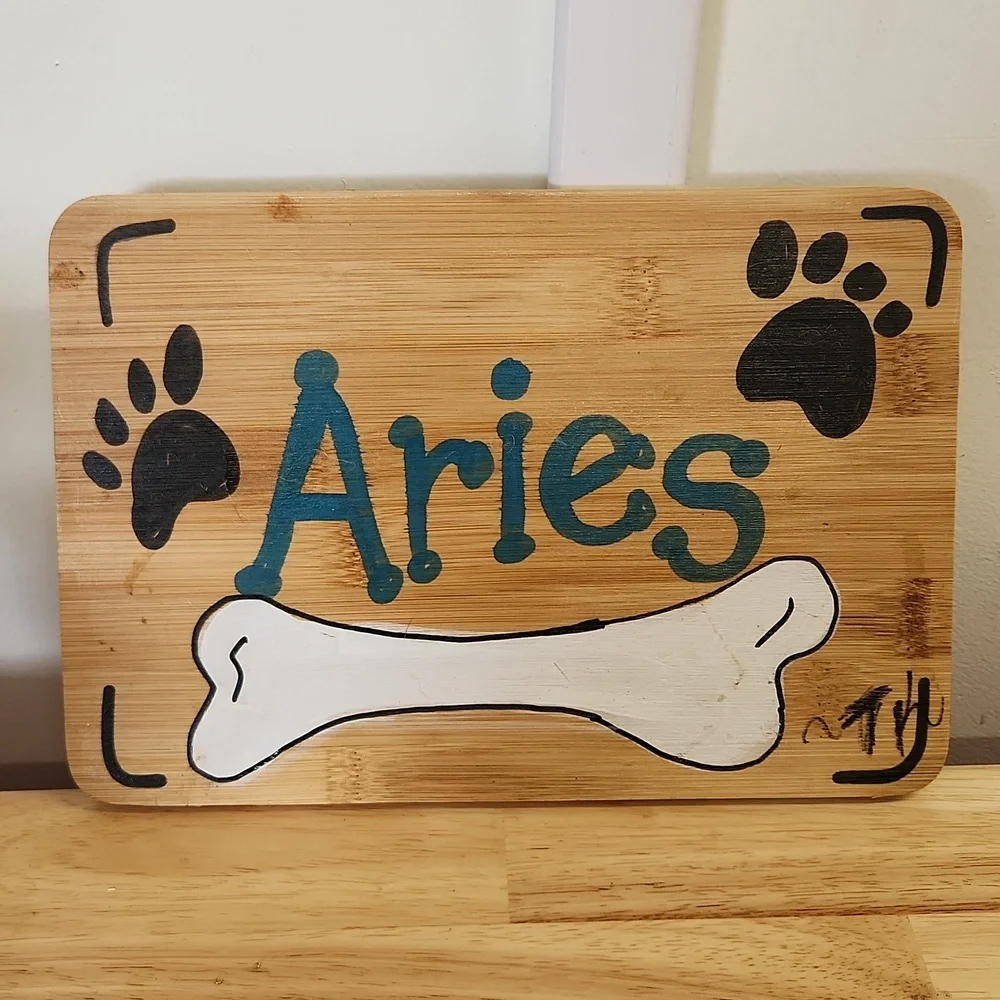 Personalized Dog Pet Name Sign 10 X 7 Inch Pet